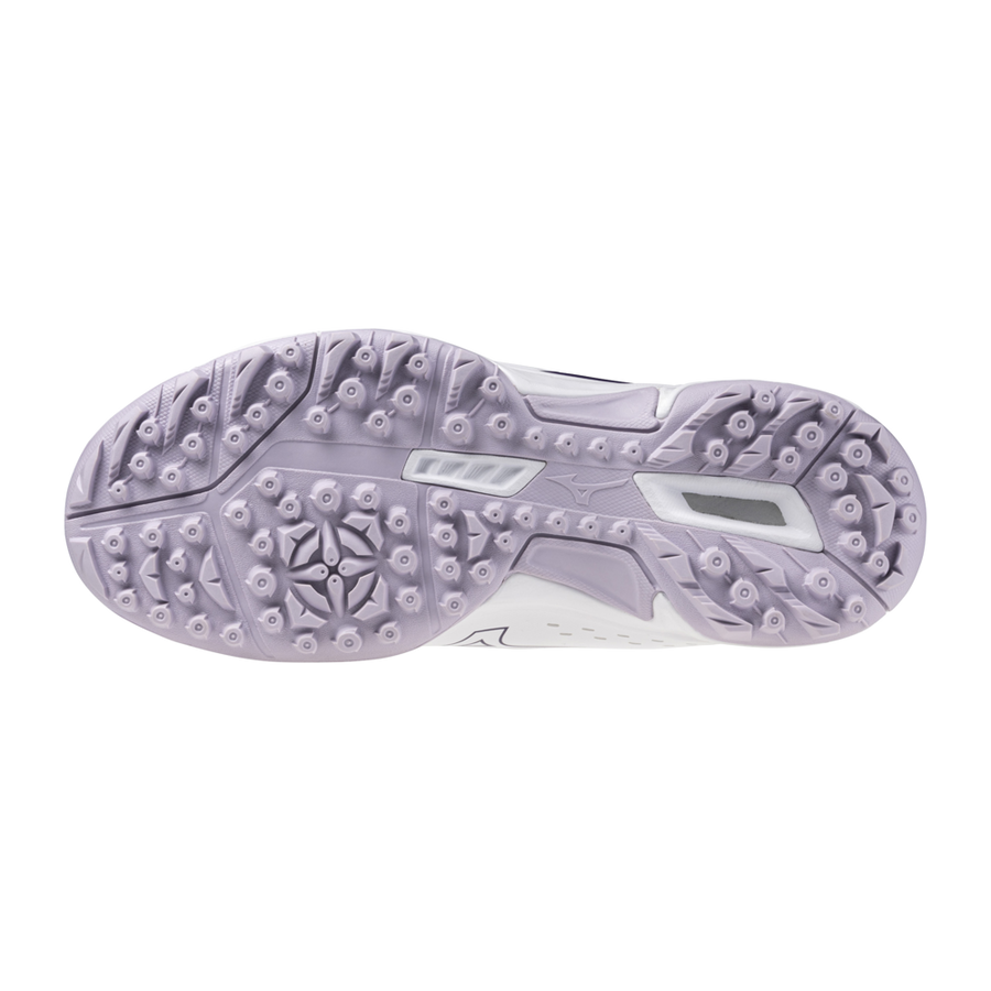 Mizuno WAVE LYNX 2 Jr. White/VioletIndigo/CamelliaRos